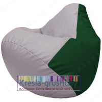 Бескаркасное кресло мешок Груша Г2.3-2501 (сиреневый, зелёный)